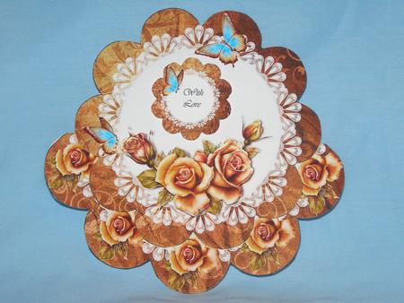 Autumn Roses Rocker by Susan Smith
