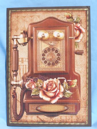 Antique Phone Male Card by Susan Smith