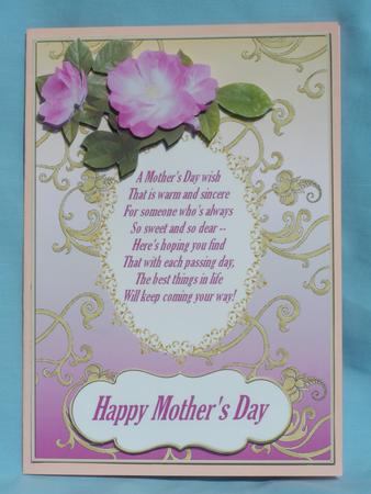 Mother's Day Pink Roses with Verse by Susan Smith