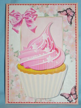 Yummy Hot Pink Cupcake by Susan Smith