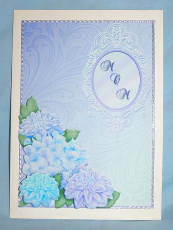 Mom Dahlia Card - Mothers Day or Birthday by Susan Smith