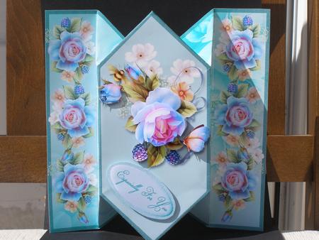 Diamond Fold Mini Kit - Blue Rose by Susan Smith
