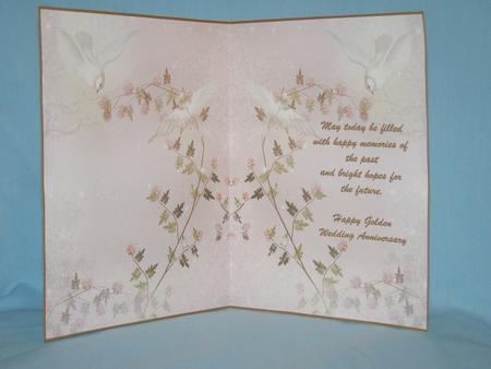 Happy Golden Wedding Anniversary Insert by Susan Smith