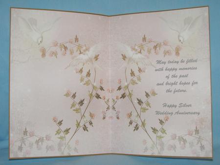 Happy Silver Wedding Anniversary Insert by Susan Smith