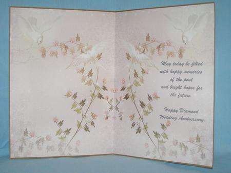 Happy Diamond Wedding Anniversary Insert by Susan Smith