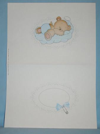 Sweet Angel New Baby Boy Insert by Susan Smith