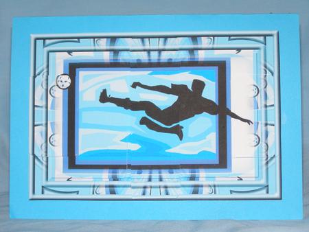 Footballer Panel Card by Susan Smith