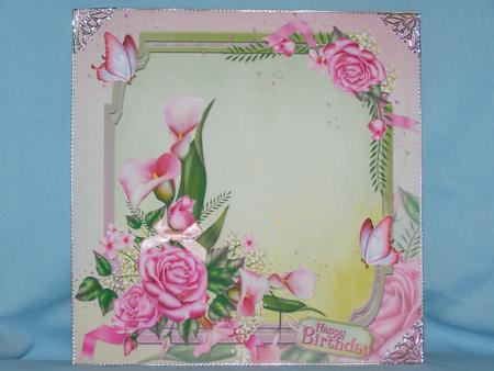 8x8 Floral Pink Delight by Susan Smith