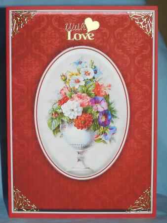 Pot of Flowers Quick Card by Susan Smith