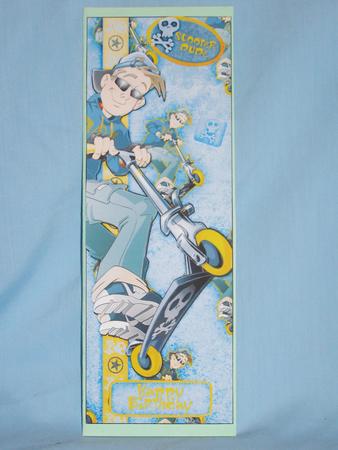 Scooter Dude Blue Large Dl by Susan Smith