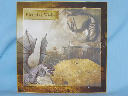 6x6 Dragon Card Topper by Susan Smith