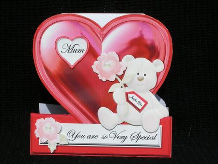 Beary Special - Shaped Card - Mum or Auntie by Susan Smith