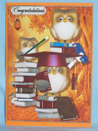 Graduation Card with Owls by Susan Smith