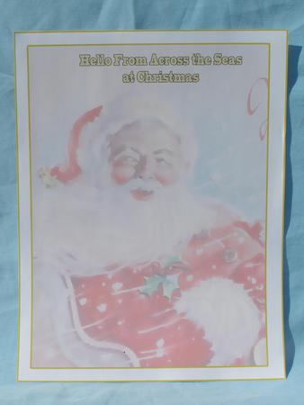 Letterhead, Hello from Across the Seas at Christmas Santa by Susan Smith