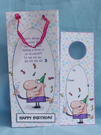Bottle Bags - Birthday Boy by Susan Smith