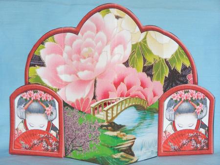 Oriental Garden Pop Out Card & Envelope by Susan Smith