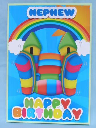 Bouncy Castle Quick Birthday Card by Susan Smith