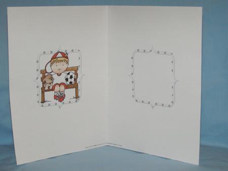 Footy Birthday Boy Red Insert by Susan Smith