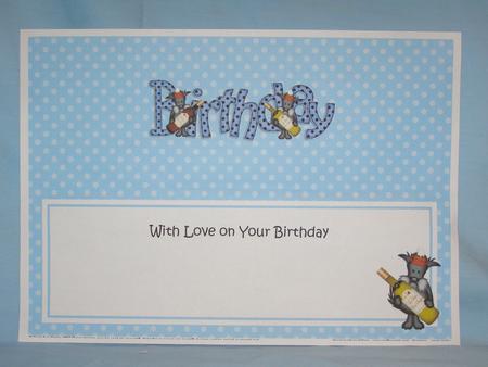 Birthday Large Dl Matching Insert by Susan Smith
