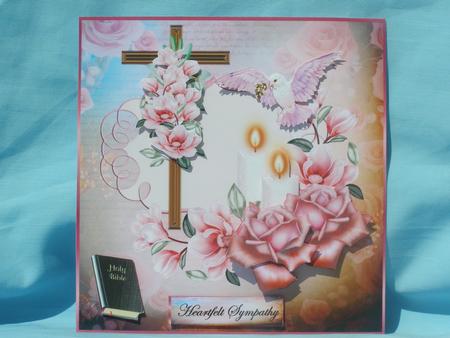 Sympathy Cross & Roses by Susan Smith