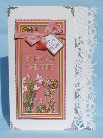 Freesia Pink Perfume Best Wishes Dl Topdown Topper by Susan Smith