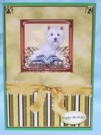 Silky Star Pyramid Card Front by Susan Smith
