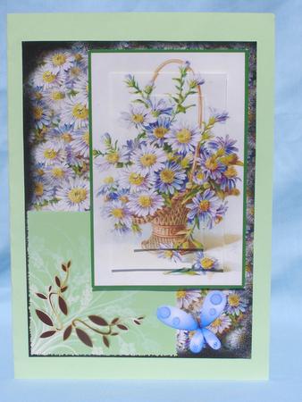 Violet Butterfly Card Topper by Susan Smith
