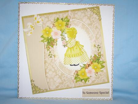 Lovely Bonnet Girl and Book Marker by Susan Smith