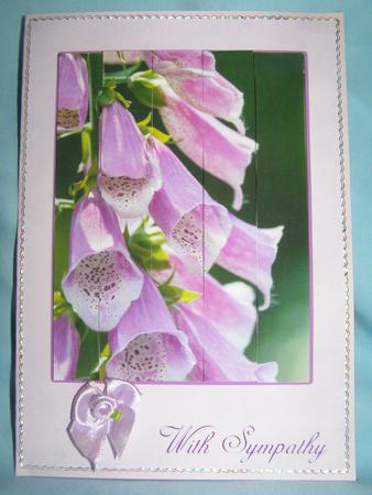 Foxgloves Sympathy Greeting Card by Susan Smith