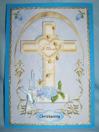 Gold Cross - Boy -male Religious Celebrarions Sbs by Susan Smith