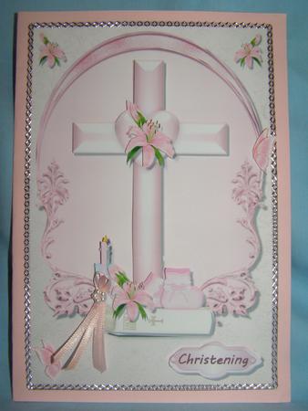 Pink Cross with Pink Lily Qs by Susan Smith