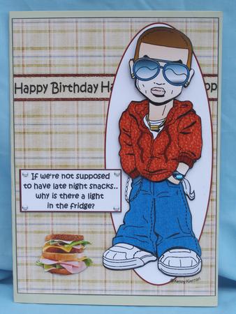 Teen Boy Has Late Night Snacks by Susan Smith