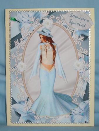 Lady in Blue - Happy Birthday Someone Special by Susan Smith