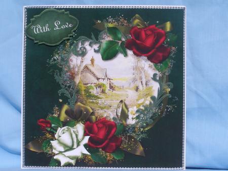 Gorgeous Rose Cottage Quick Card by Susan Smith