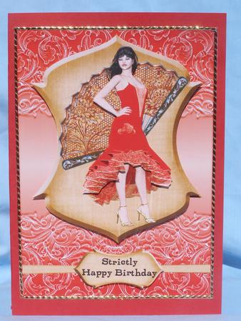 Strictly Happy Birthday - Red Gold by Susan Smith