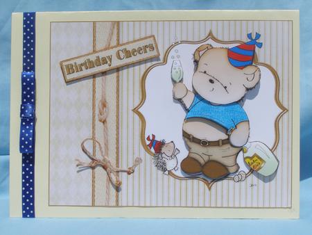 Birthday Cheers Bear by Susan Smith