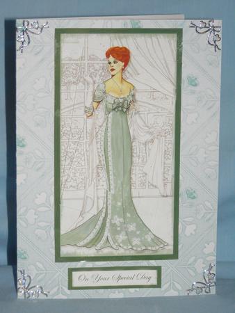 Delicate Embossed Silk Lattice Papers - Mint by Susan Smith