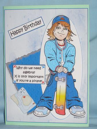 The Teen Boy and Algebra Quick Card by Susan Smith