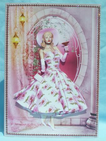1950's Lady Cocktail Hour Decoupage by Susan Smith