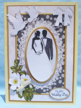 Bride and Groom Black and White Card Front by Susan Smith