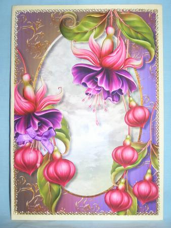 Fabulous Fuschias + Decoupage by Susan Smith