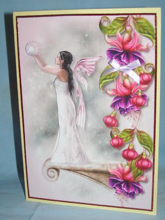 The Sparkle Fairy with Gorgeous Fuschias by Susan Smith