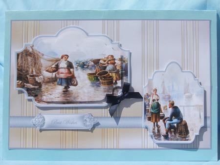 View of the Harbour Panel Card with Toppers by Susan Smith