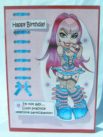 The Teen Diva is Selective Quick Card by Susan Smith
