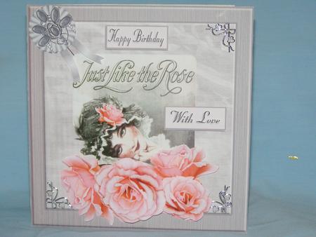 Dedicated to Roses Card Topper & Decoupage by Susan Smith