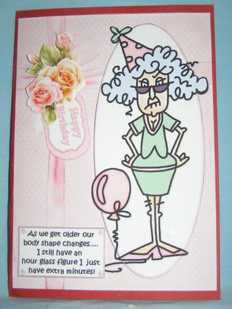 Stella and Her Hour Glass Figure Quick Card by Susan Smith