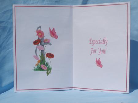 Pretty 'especially for You' Butterfly Insert by Susan Smith