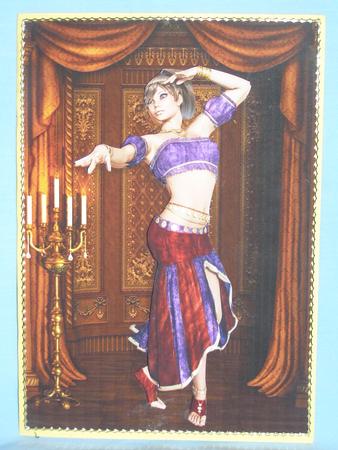 Gypsy Belly Dancer Card Front with Decoupage by Susan Smith