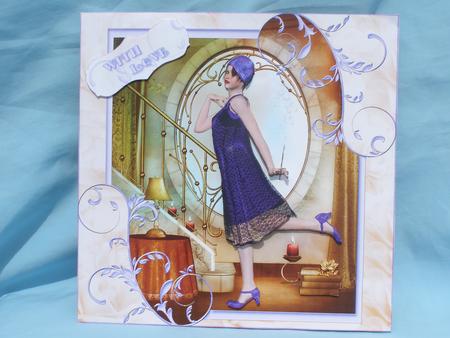 1920's Flapper Lady in Purple Mini Kit by Susan Smith