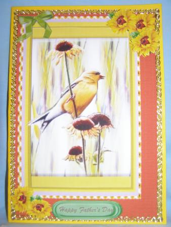 Beautiful Yellow Tits and Sunflowers by Susan Smith
